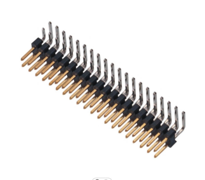 PCBA 기업을 위한 3배 줄 2.54 Mm 핀 우두머리 복각 2 핀 남성 우두머리 연결관