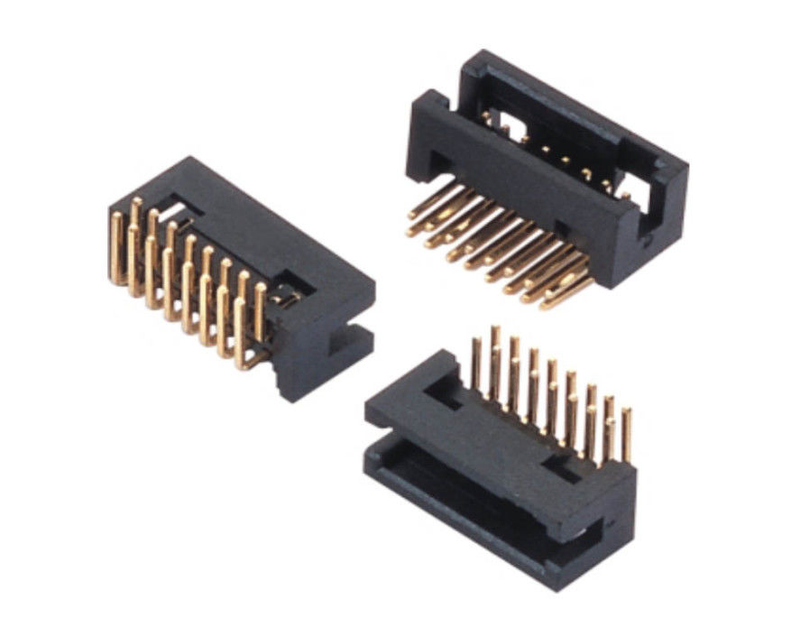 2.0mm 상자 우두머리 연결관 PCB 연결관에 90도 PA6T 철사