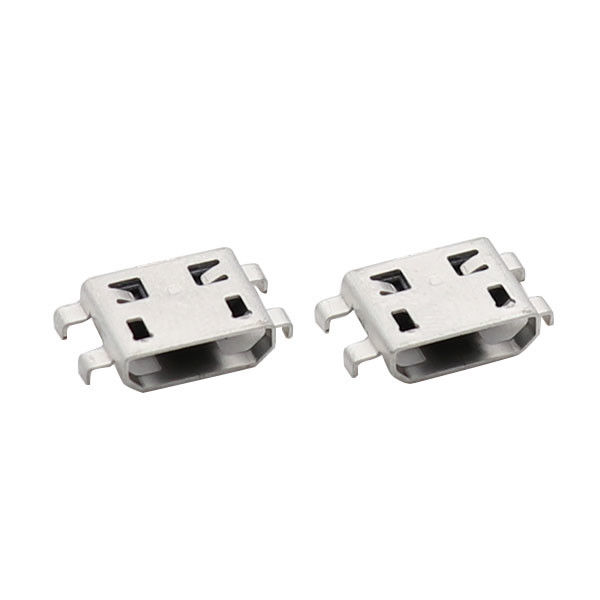 마이크로 5P 여성 소켓 중앙 산 USB 연결관 0.8mm 4개 피트 복각 침몰 유형