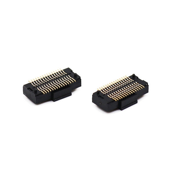 여성 우두머리 연결관 SMT 유형을 난입하는 70P 두 배 줄 0.5mm 피치 PCB 널