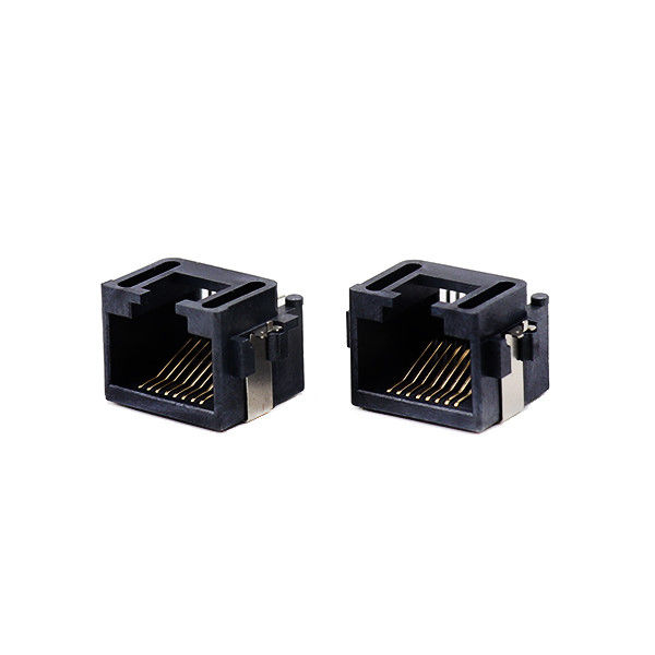 침몰 유형 중앙 산 RJ45 PCB 연결관 여성 모듈 잭 복각 정각