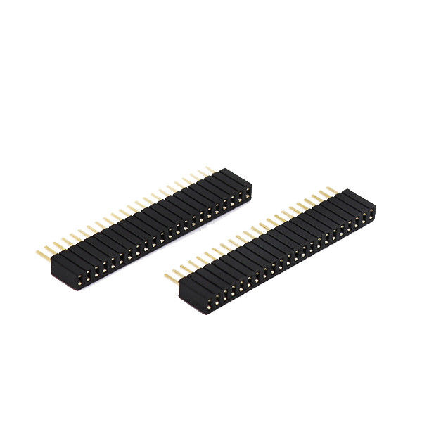 PCB 1.27 Mm 암 헤더 단일 행 스트레이트 DIP 유형