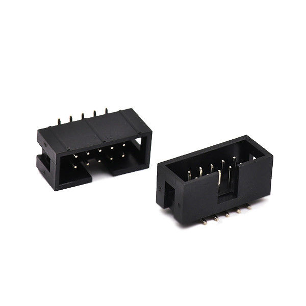 90도 여성 상자 우두머리 연결관 2.54mm 두 배 줄 SMT 표면 산 핀 우두머리