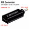 100W USB 유형 C 암-DC 5.5x2.5mm 수 PD 커넥터 고속 고속 충전