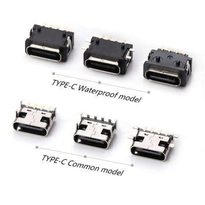 12핀 USB 3.1 USB C 수 커넥터 솔더 와이어 PCB USB 플러그 인터페이스